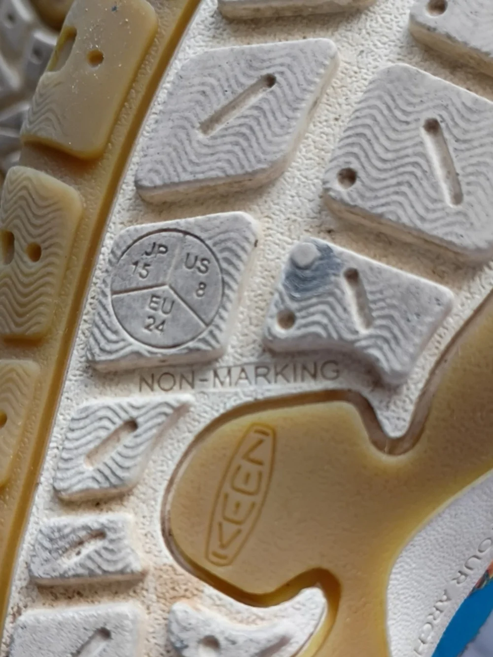 KEEN Kids Blue & Yellow Rainbow-Trim Sandals